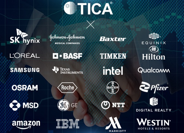Всемирно известные клиенты компании TICA в различных отраслях промышленности и сфере услуг